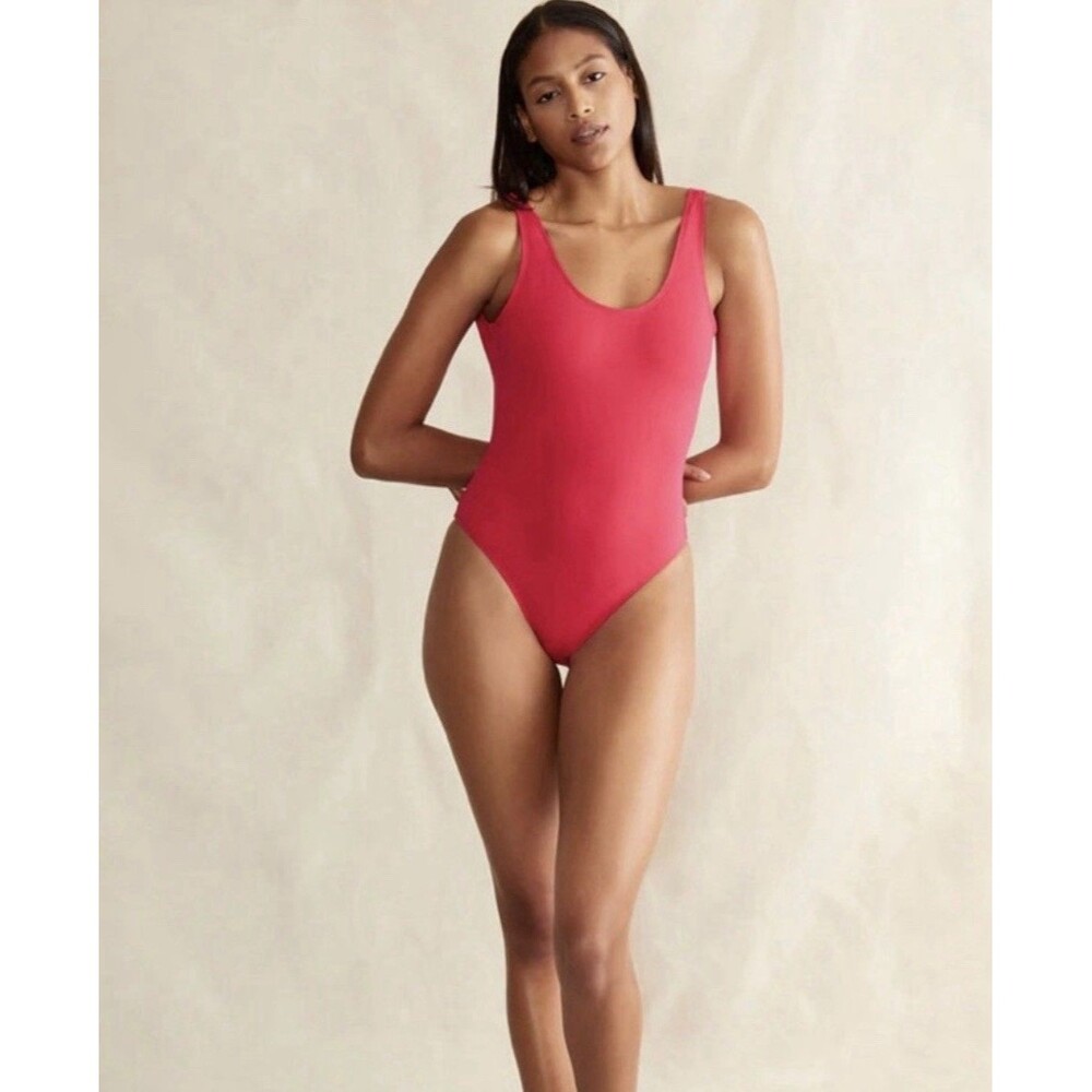 Onia Rachel One Piece Raspberry Swimsuit Women’s Size XL NWT